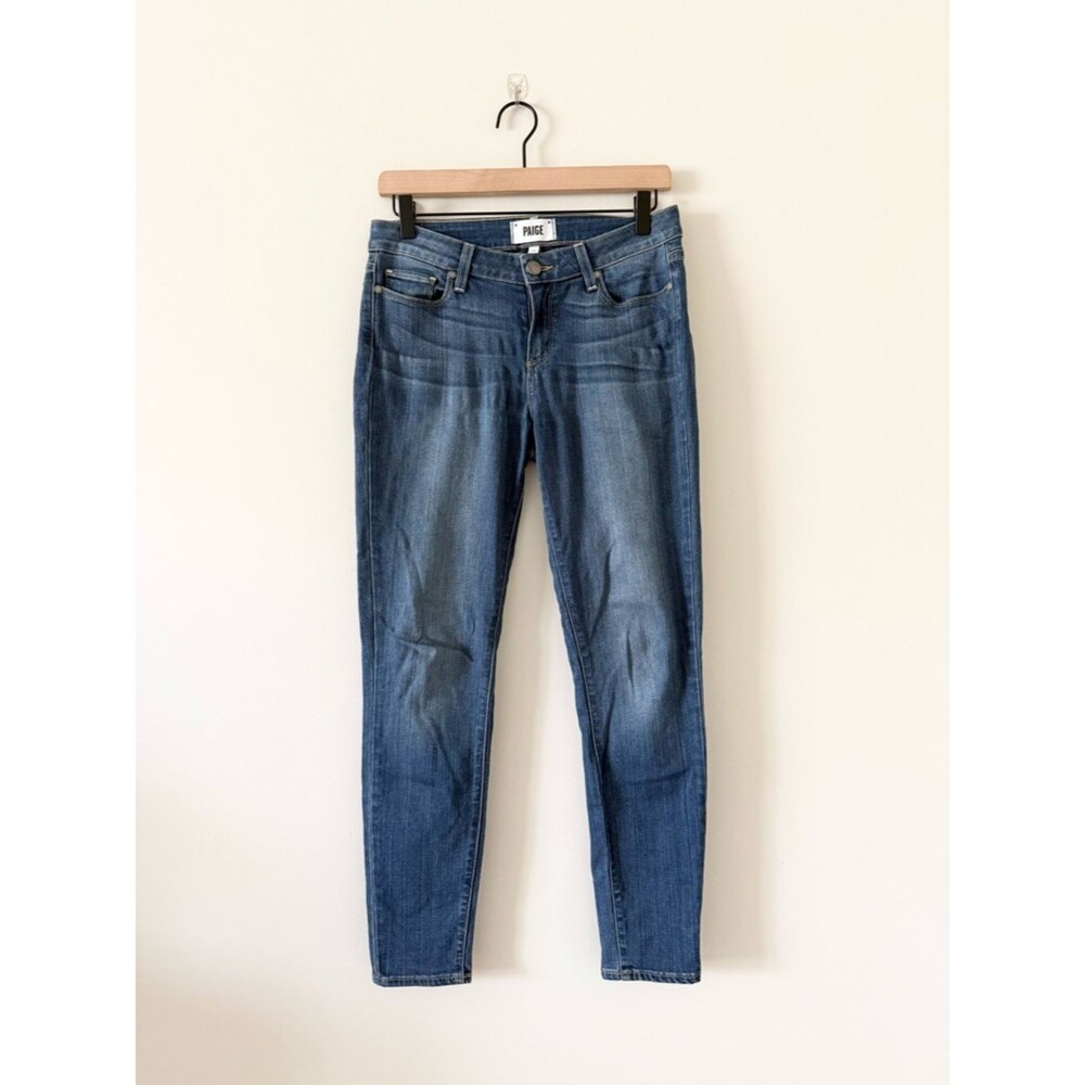 PAIGE Verdugo Ankle Medium Tristan Wash Skinny Jeans Size 28